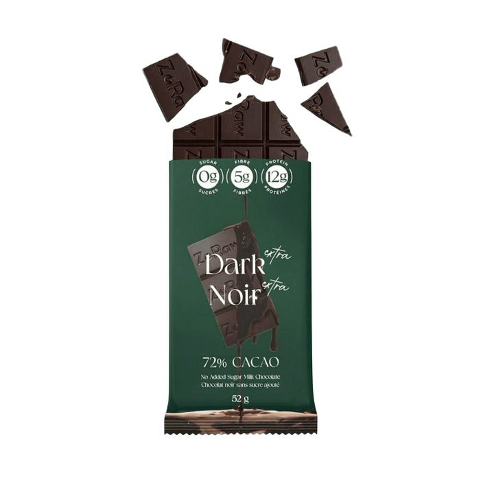 Cracked extra dark chocolate