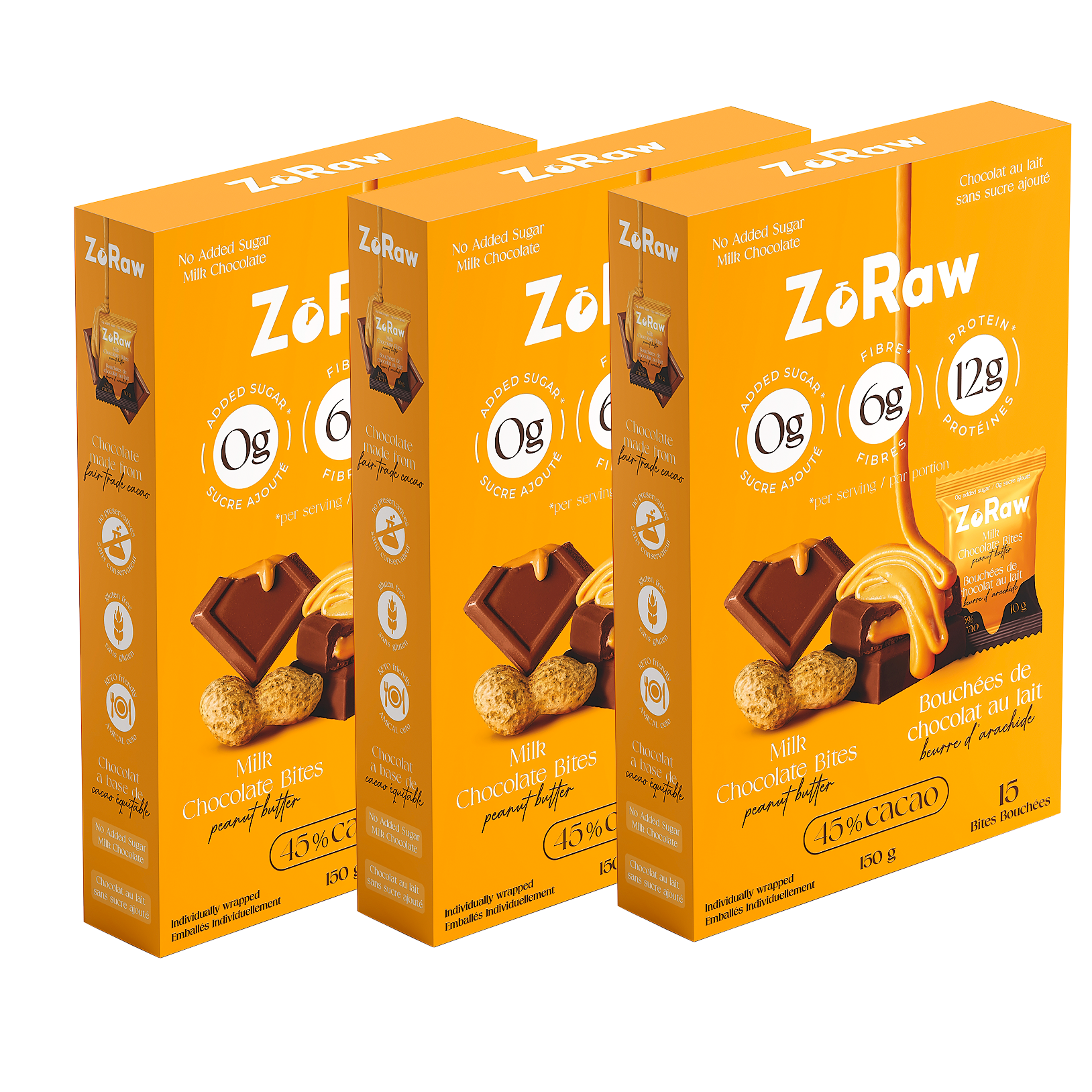 Milk Chocolate with Peanut Butter (3 Box Bundle) - Online Exclusive