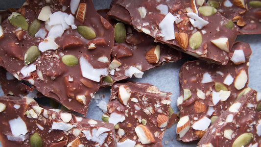 Protein Chocolate Bark With Nuts and Seeds