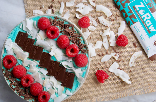 Spirulina Protein Smoothie Bowl With Chocolate