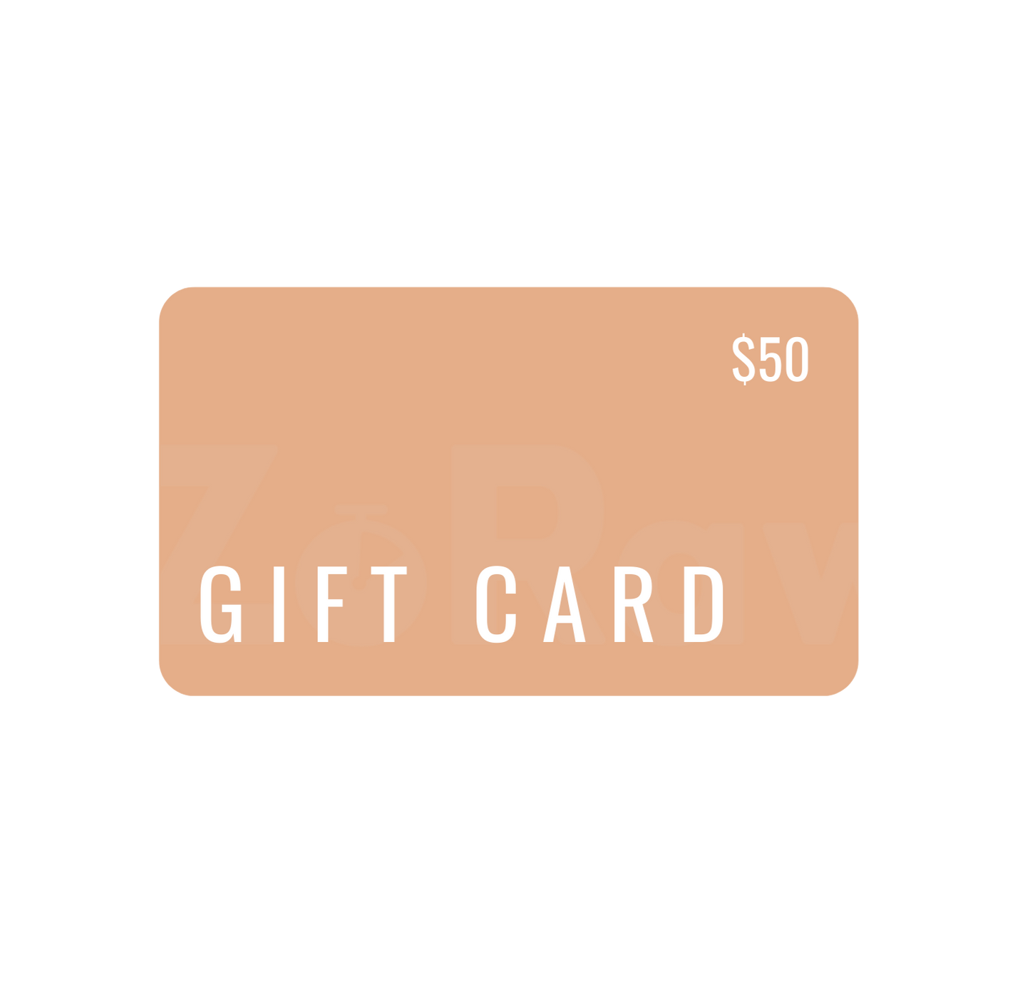 Fifty dollar gift card