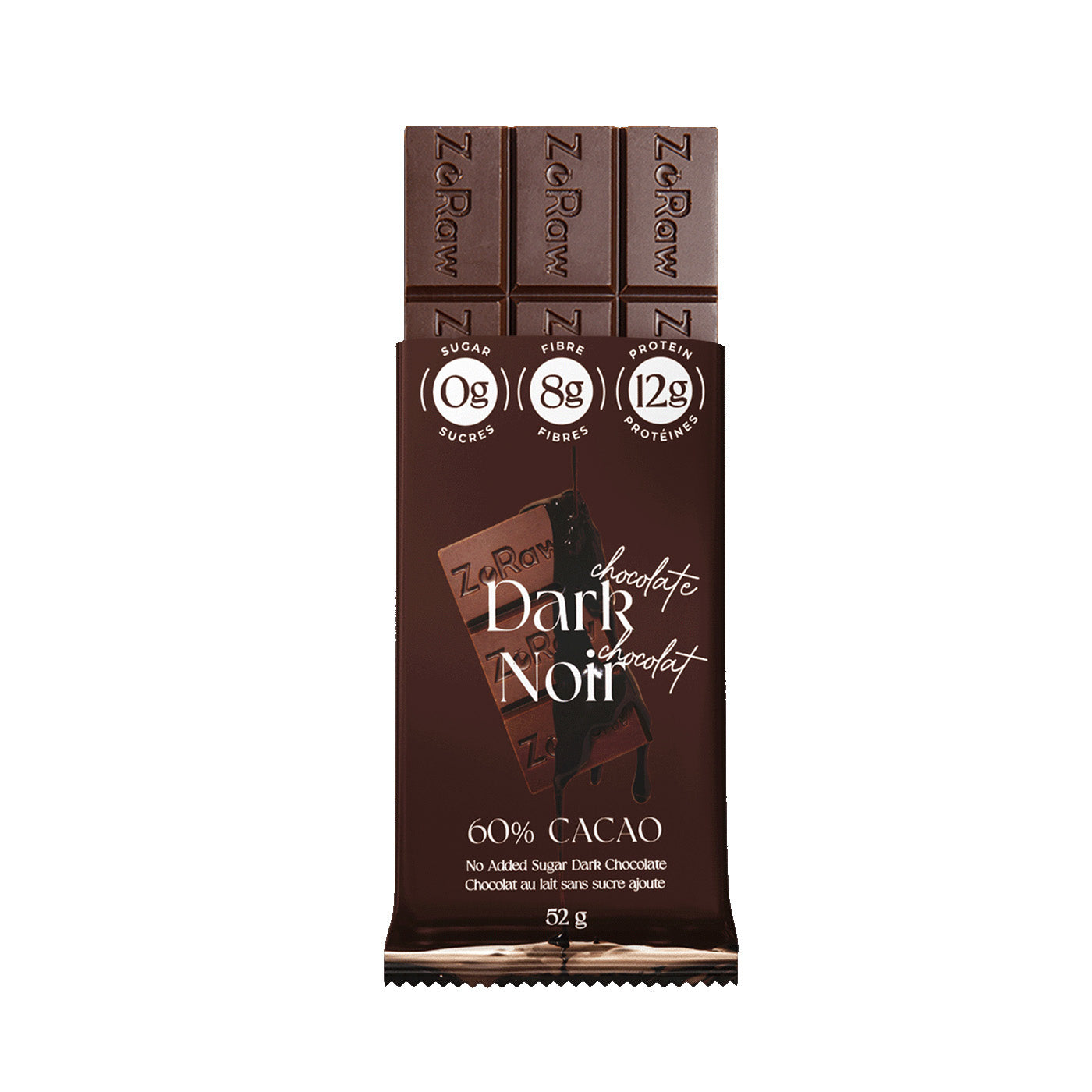 Dark Chocolate Bar with Protein : ZoRaw Chocolates
