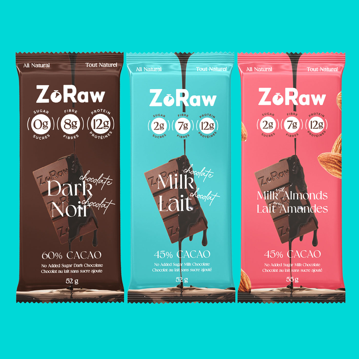 ZoRaw Chocolates Variety Box of 12