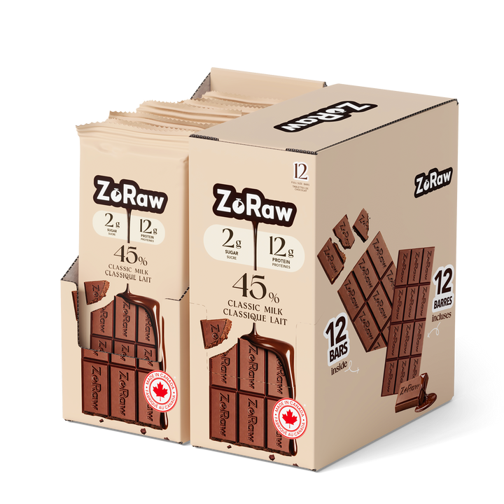 45% Milk Chocolate Bar with Protein (Box of 12)