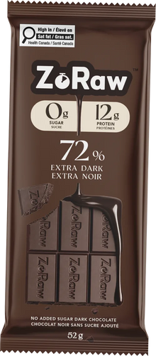 ZoRaw Extra Dark Chocolate bar