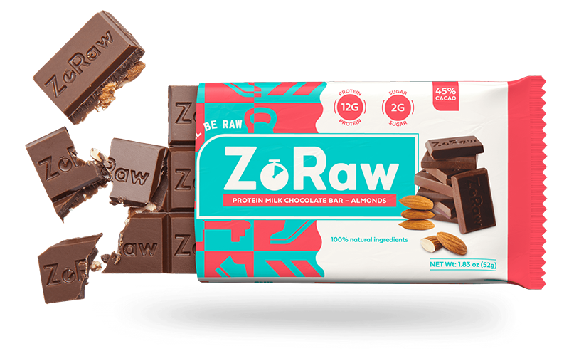 Milk Chocolate - Almonds with Protein (Box of 12)